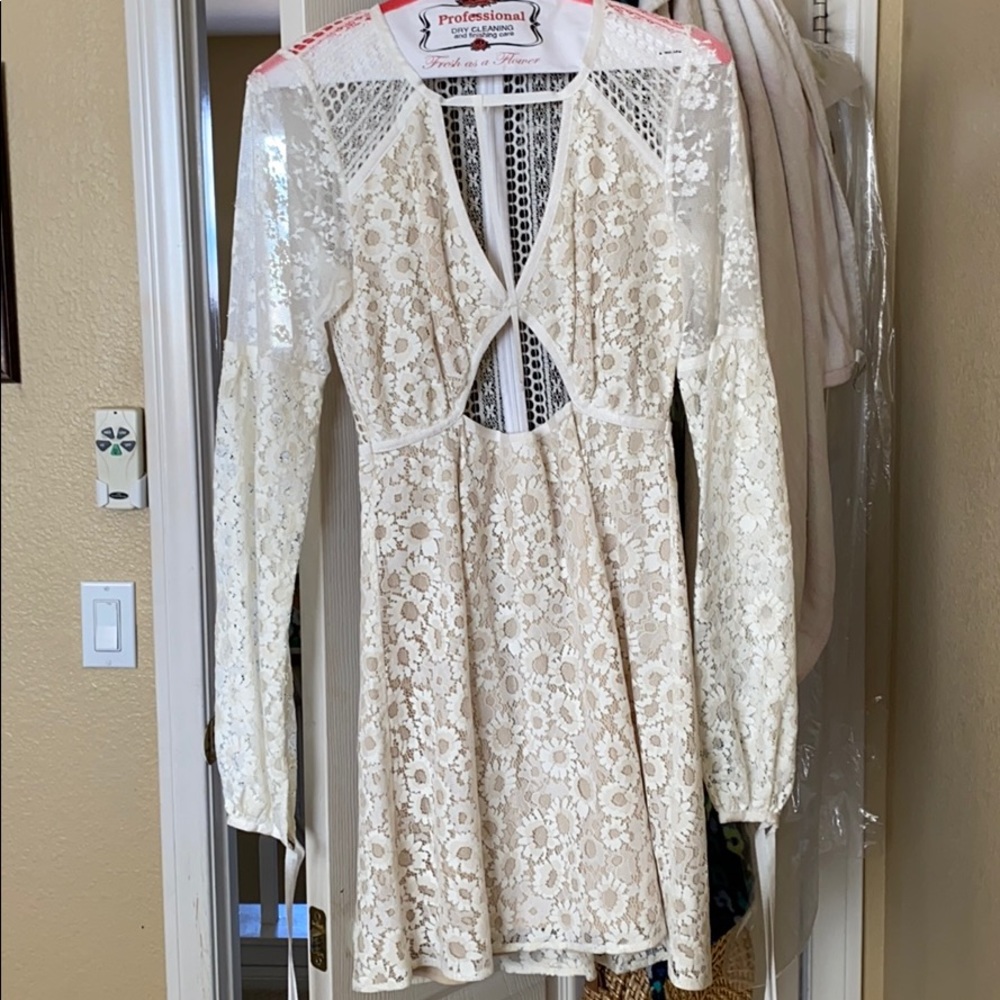 For Love and Lemons White Daisy Dress